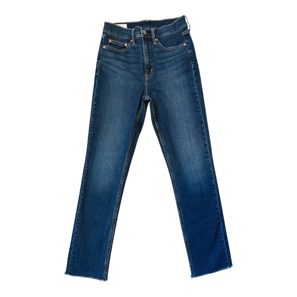GAP Women's Vintage Slim High Rise Straight Leg Jeans in Deep